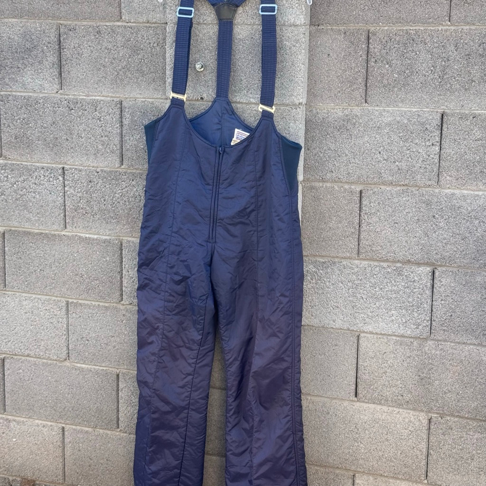 Vintage Jean Claude Killy Ski & Snowboard Bibs Size 38 Navy